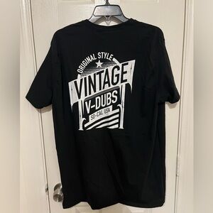 Vintage V-Dubs Men’s XXL Black Short Sleeve Tee